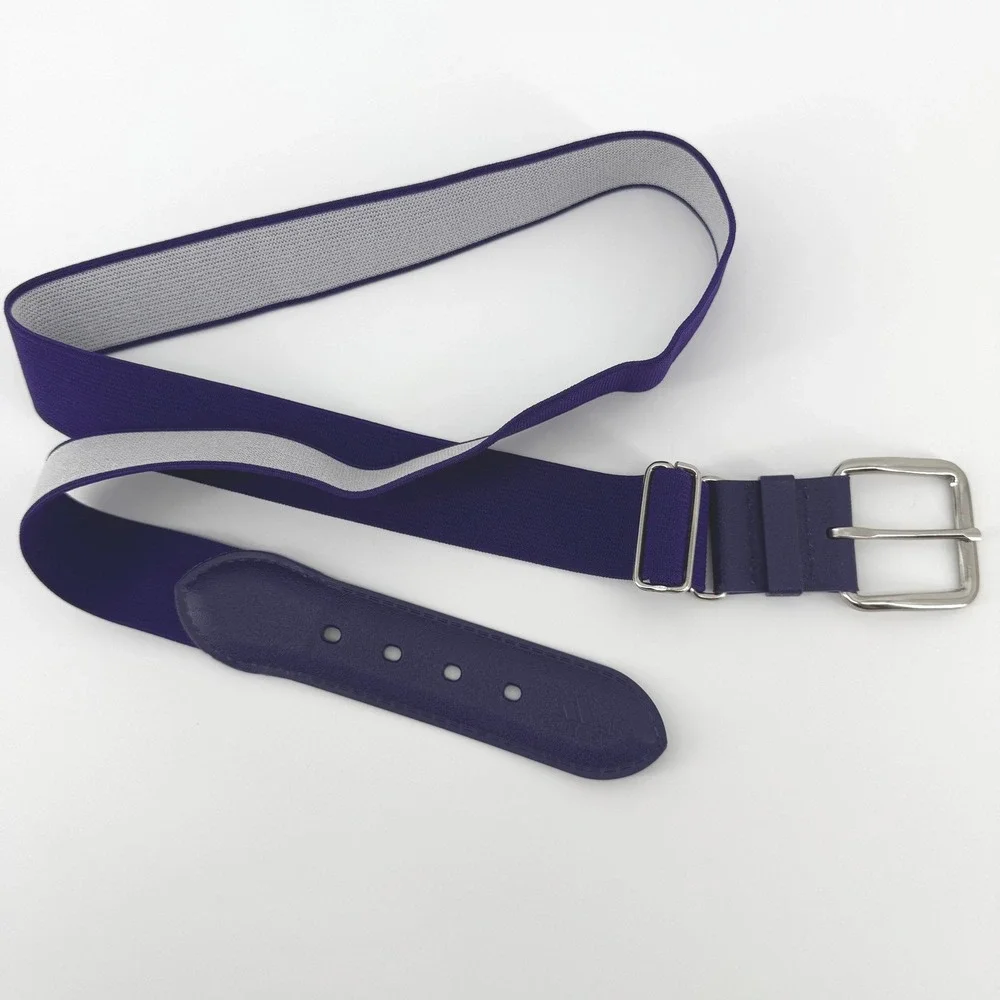 Adidas Baseball Softbal Belt Men Women OS Purple Elastic Adj Athletic 22 - 42 in